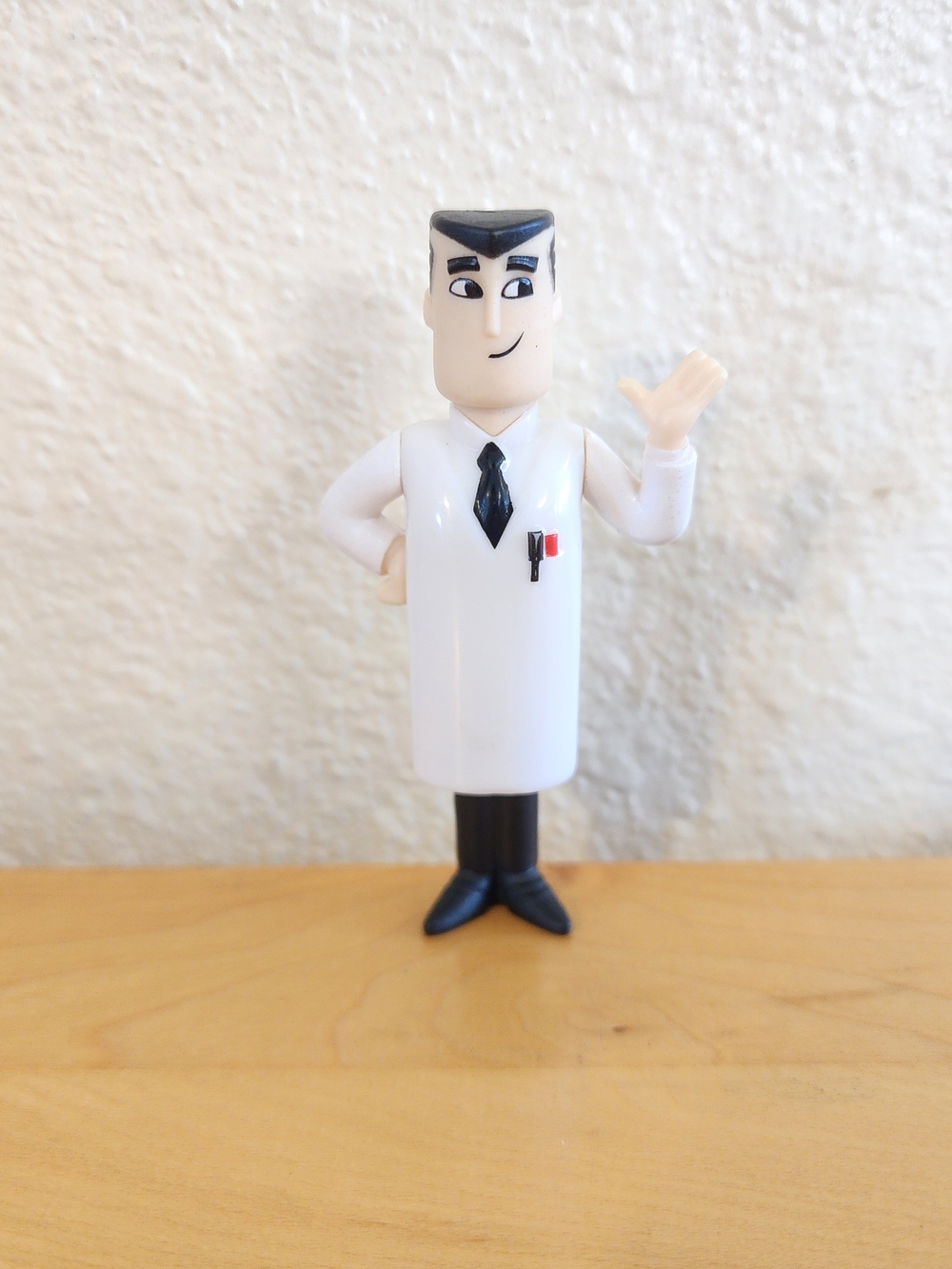 Cartoon Network White & Black Scientist Toy Figure